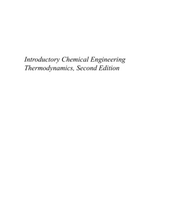 Introductory Chemical Engineering Thermodynamics, 
