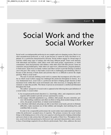 Social Work And The Social Worker - Pearson