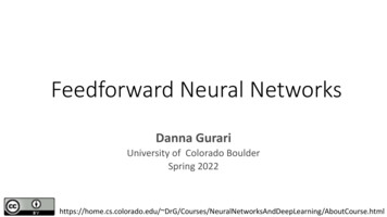 Feedforward Neural Networks