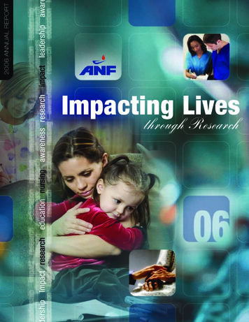 Impacting Lives - American Nurses Association