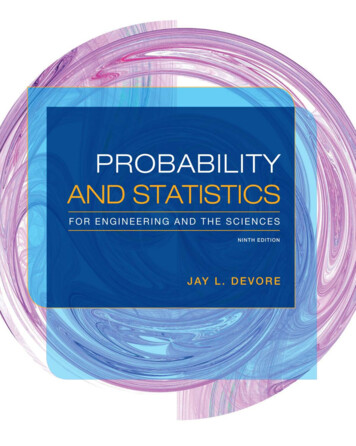 PROBABILITY AND STATS ENGINEERING AND 