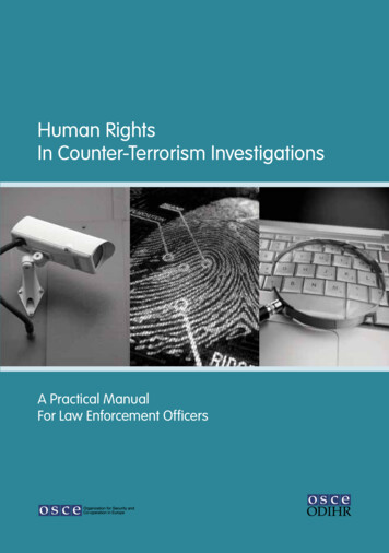 Human Rights In Counter-Terrorism Investigations