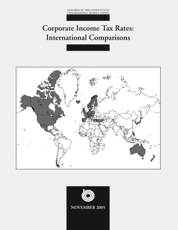Corporate Income Tax Rates: International Comparisons