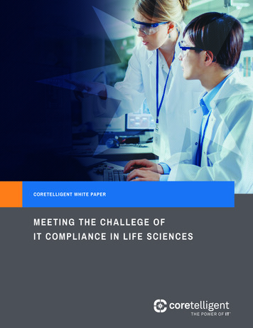 Meeting The Challege Of It Compliance In Life Sciences