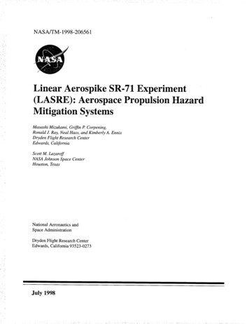 Linear Aerospike SR-71 Experiment (LASRE): Aerospace Propulsion Hazard .