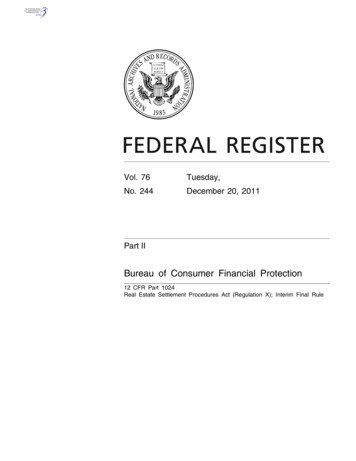 Bureau Of Consumer Financial Protection