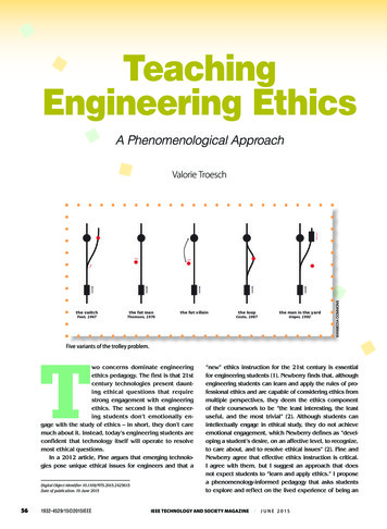 Teaching Engineering Ethics - Center For The Study Of .