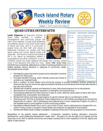QUAD CITIES INTERFAITH - Rock Island Rotary