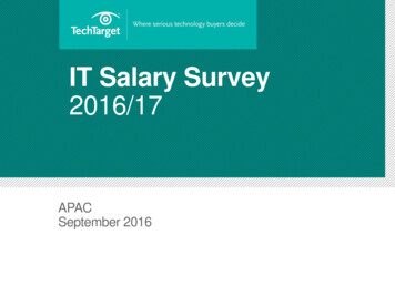 2016 Salary Survey - Bitpipe
