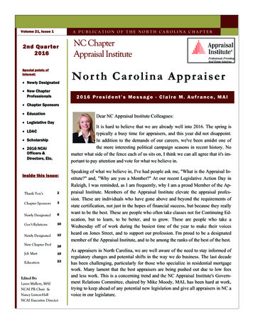Special Points Of North Carolina Appraiser - MemberClicks
