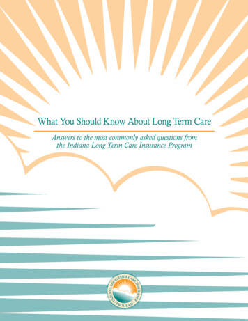 What You Should Know About Long Term Care