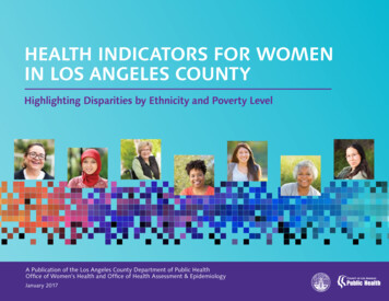 Health Indicators For Women In Los Angeles County
