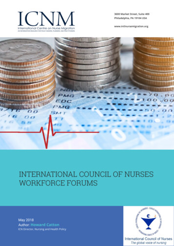 International Council Of Nurses Workforce Forums