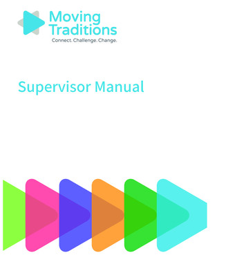 Moving Traditions Supervisor's Manual