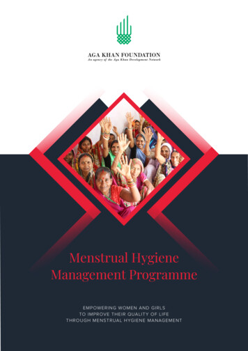 Menstrual Hygiene Management Programme