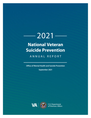 2021 National Veteran Suicide Prevention Annual Report