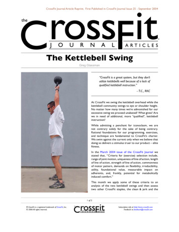 The Kettlebell Swing - CrossFit