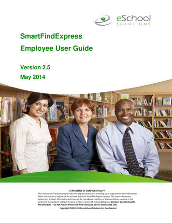SmartFindExpress 2.0 Employee Quickstart User Guide