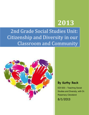 2nd Grade Social Studies Unit: Citizenship And Diversity .