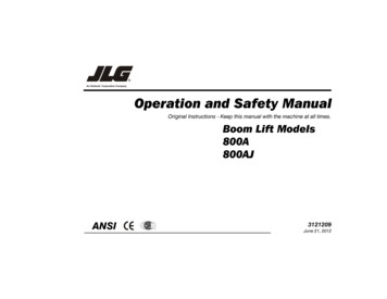 Original Instructions - Keep This Manual With The Machine .