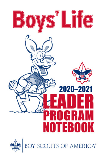 2020–2021 LEADER - Prepared. For Life. 