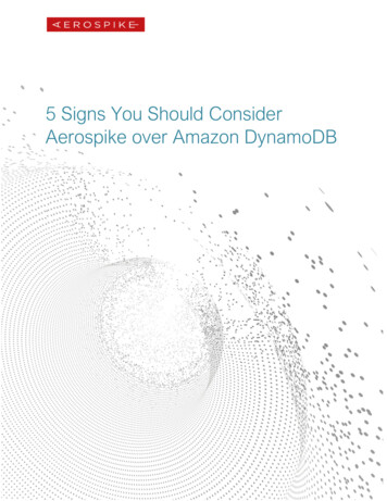 5 Signs You Should Consider Aerospike Over Amazon DynamoDB