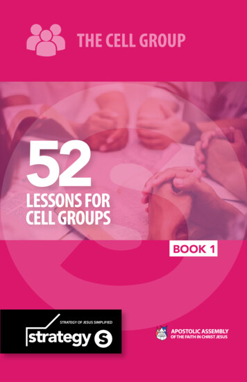 52 LESSONS FOR CELL GROUPS - Asambleaapostolica 