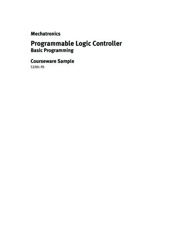 Mechatronics - Programmable Logic Controller, Model 