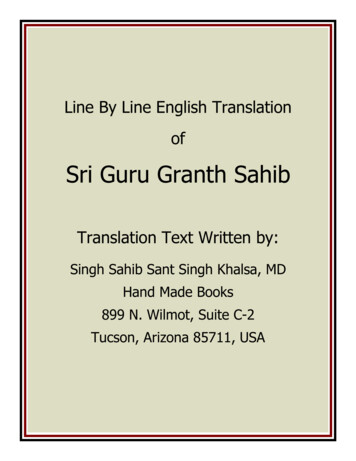 Sri Guru Granth Sahib - Vedanta Students