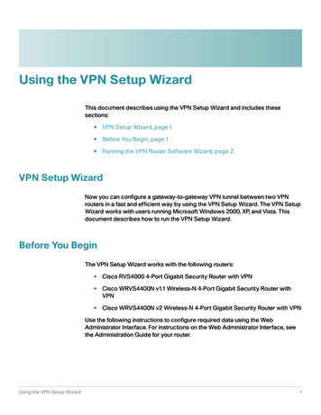 VPN Setup Wizard - Cisco