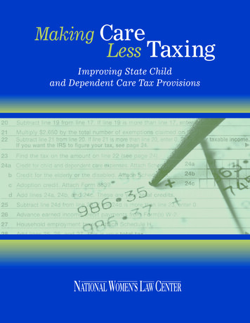 Making Care Less Taxing