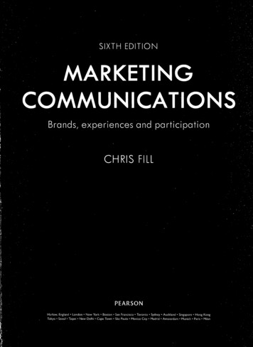 Sixth Edition Marketing Communications - Gbv