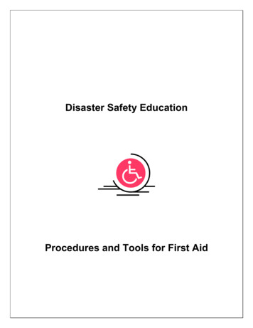 Procedures And Tools For First Aid - PreventionWeb
