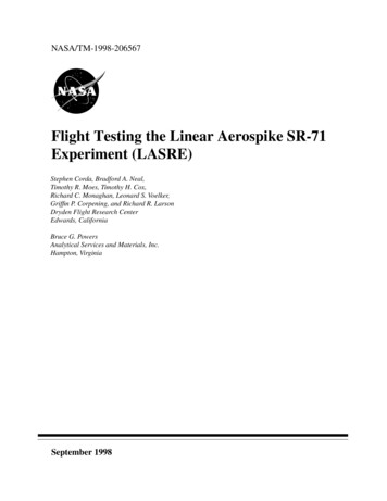 Flight Testing The Linear Aerospike SR-71 Experiment (LASRE)