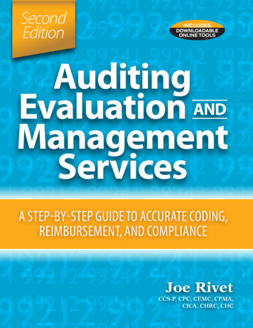 Second Edition ABLE ONLINE TOOLS INCLUDES Auditing Evaluation .