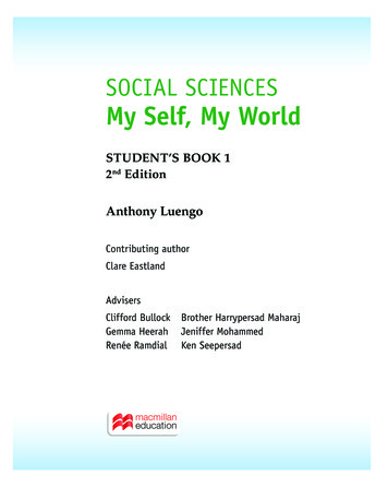 Social Science My Self, My World 2nd Edition
