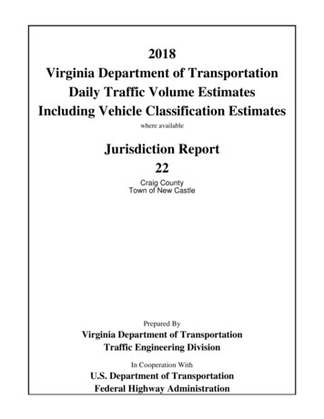 Jurisdiction Report 22 - Vdot.virginia.gov