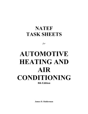 For AUTOMOTIVE HEATING AND AIR CONDITIONING - MR.CHEW