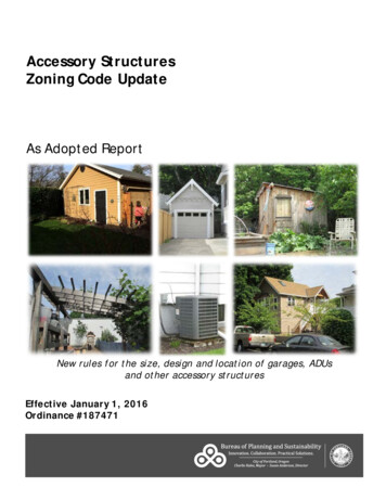 Accessory Structures Zoning Code Update - Portland.gov