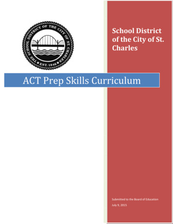 ACT Prep Skills Curriculum - Schoolwires