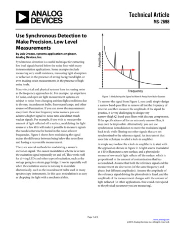 Use Synchronous Detection To Level - Mouser Electronics