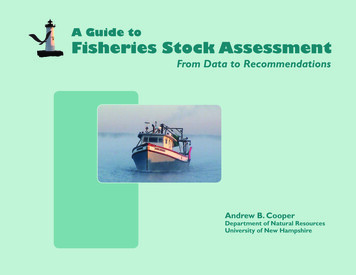 A Guide To Fisheries Stock Assessment