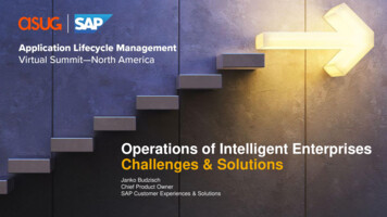 Operations Of Intelligent Enterprises Challenges & Solutions