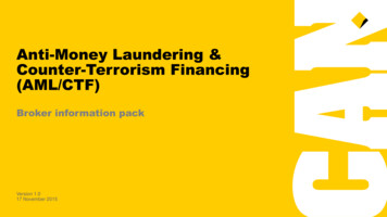 Anti-Money Laundering & Counter-Terrorism Financing (AML/CTF) - CommBroker