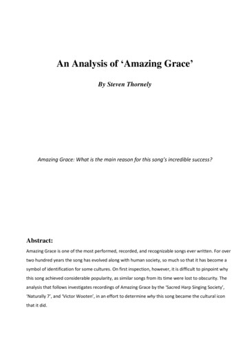 An Analysis Of Amazing Grace - Steve Thornely