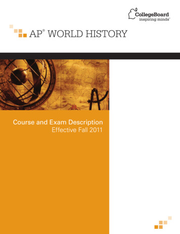 AP WORLD HISTORY - College Board