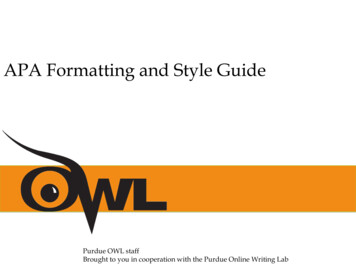 APA Formatting And Style Guide - Lewis-Palmer School .