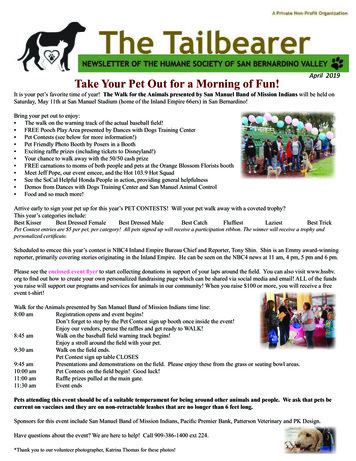 April 2019 Take Your Pet Out For A Morning Of Fun!