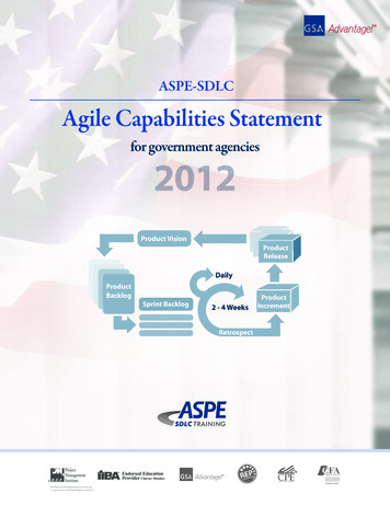 ASPE-SDLC Agile Capabilities Statement
