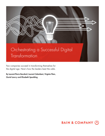 Orchestrating A Successful Digital Transformation